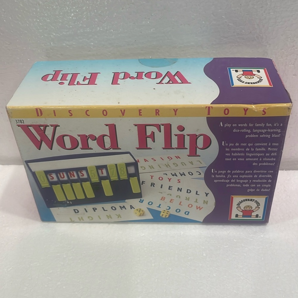 Vintage Discovery toys Word flip complete spelling family game educational Toy